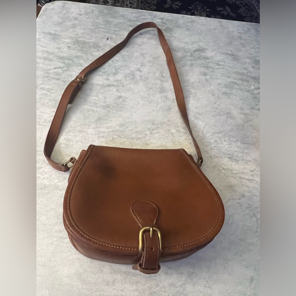 Authentic Vintage Coach Classic Hobo Glove tanned Cowhide Leather Brown 1980’s
